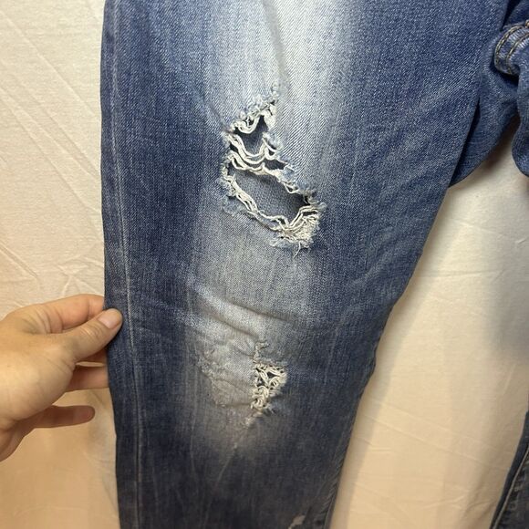 Dear John Woman’s Comfort Straight Leg Jeans Size 31/28 Distressed - Picture 4 of 9